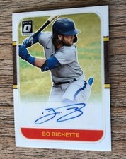 Bo Bichette 2021 Panini Donruss Optic RS87-BI Toronto Blue Jays Autograph Auto 