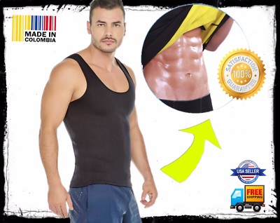 Faja Colombienne Homme En Néoprène - Taille 2XL, Noire, Slim, Pour Sport Et Transpiration