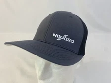 Nikkiso Hat Ballcap Trucker Mesh Flexfit Gray C-812 Port Authority Fast Ship