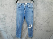 AGOLDE Jeans Womens 29 Nico High Rise Slim Distressed Button Fly Stretch