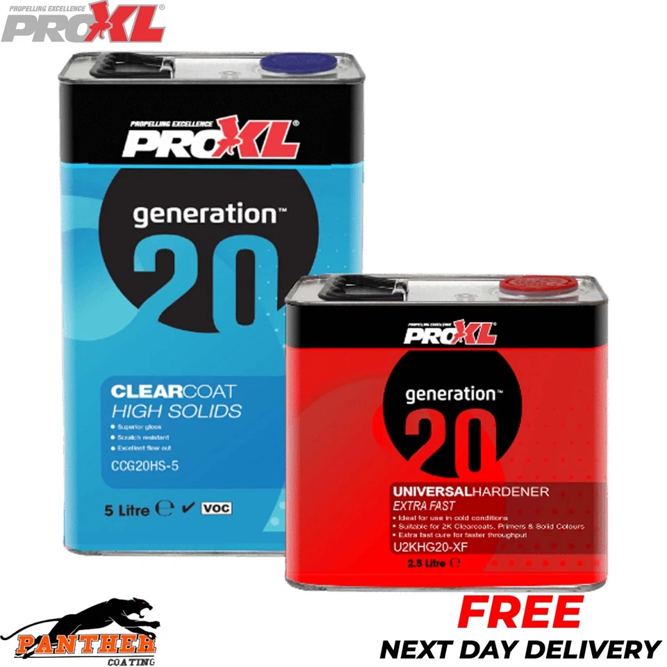 PROXL GENERATION20 - HS 2K CLEARCOAT KIT 7.5L - Extra FAST UNIVERSAL HARDENER