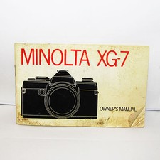 Used Minolta XG-7 Camera Instruction Manual User Guide English O31131