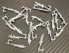 warhammer fantasy/AoS - assorted Graveguard halberds, unused.