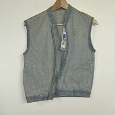 Vintage 1990  s Jordache Denim Reverse Vest, Deadstock NWT, Size Small