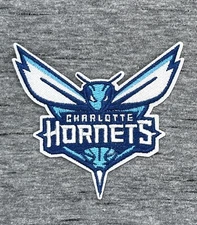 CHARLOTTE HORNETS EMBROIDERED IRON ON PATCH 3.0” X 3.0” FREE SHIPPING
