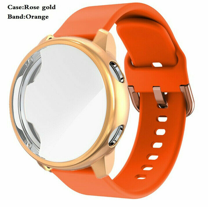 Silicone Watch Band With Case For Samsung Galaxy Watch Active 2 Gen
