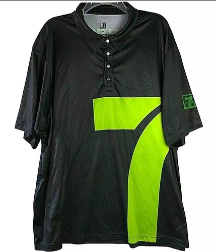 7 Eleven Employee 7-11 Uniform Work Polo Shirt 3X Polyester V-Neck - Picture 1 of 5