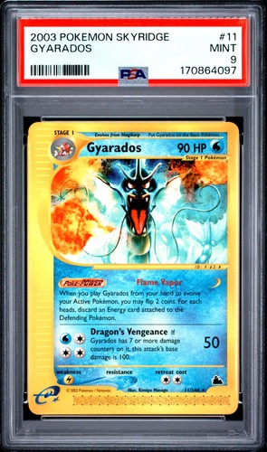 2003 POKEMON SKYRIDGE #11 GYARADOS PSA 9