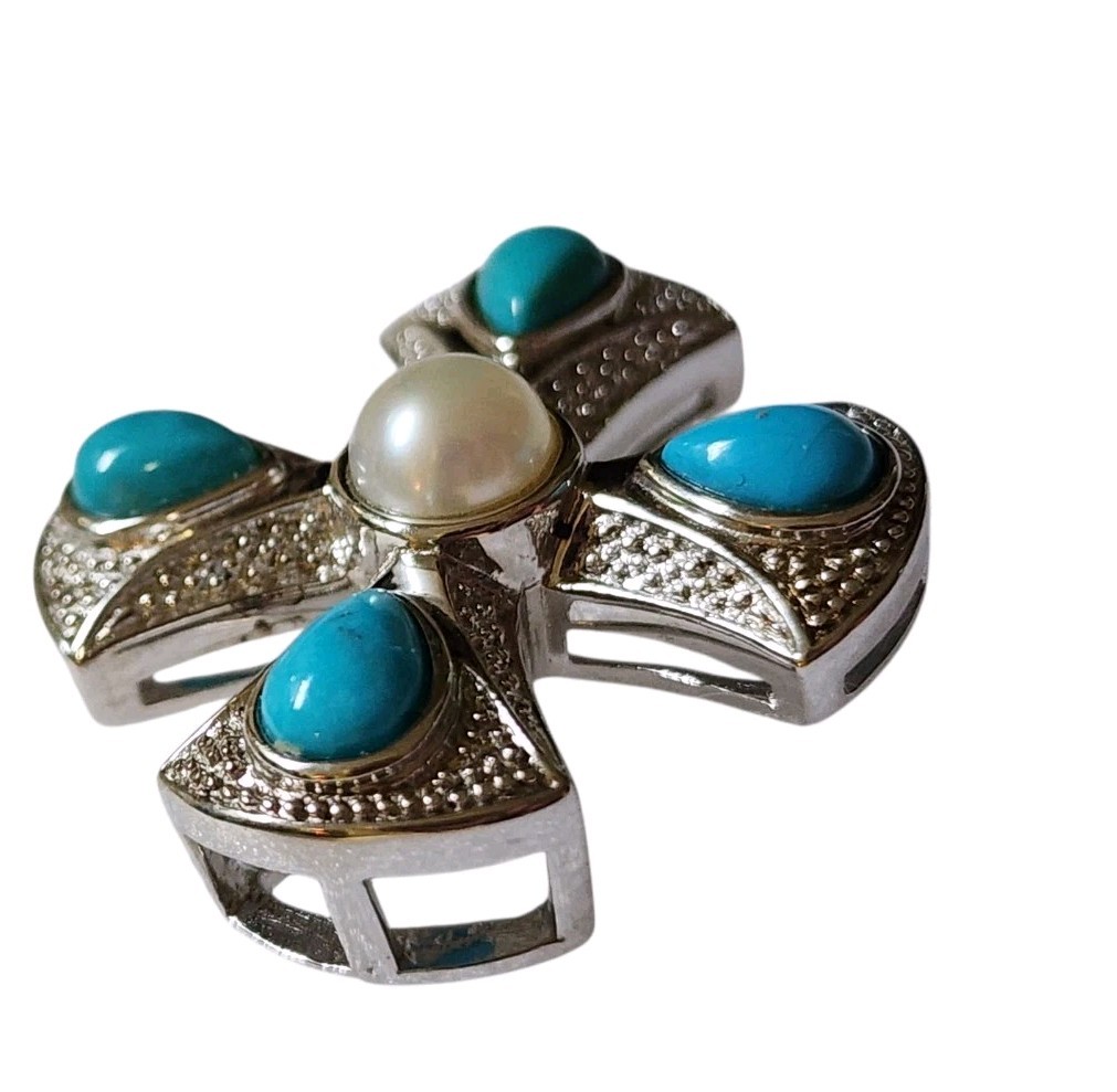 Affinity CROSS Signed EA 925 Turquoise Pearl Marc… - image 10