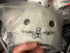 Triple 8 brainsaver helmet Matte White Medium roller derby blades skateboarding