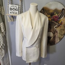 Ralph Lauren Purple Label Gregory Silk Shantung Tuxedo Jacket Womens 10 3,290