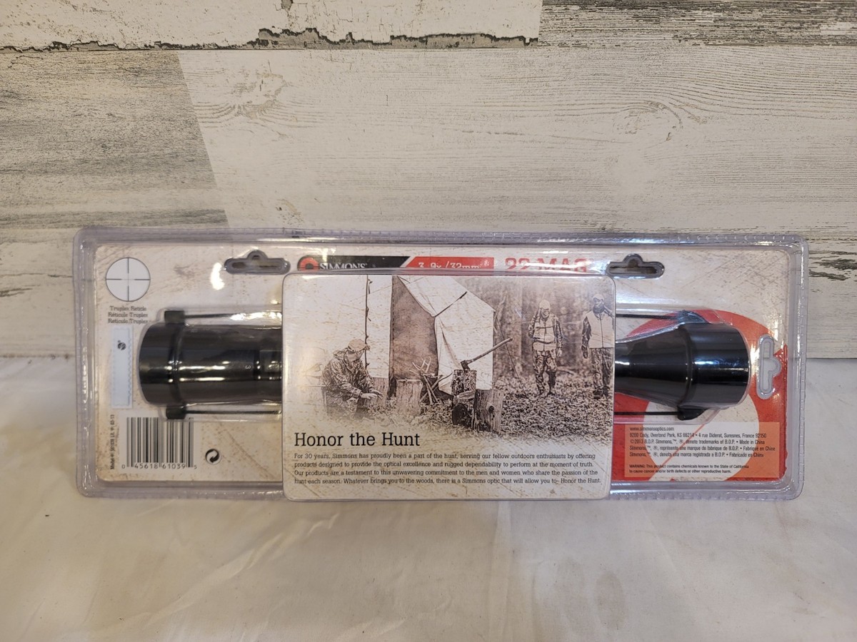 Simmons 561039 3-9x / 32mm .22 Mag Scope Factory Sealed | eBay