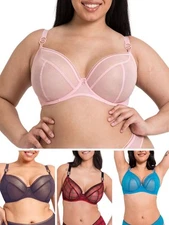Curvy Kate Plunge Bra Lifestyle Non Padded Underwired Sheer Bras Lingerie