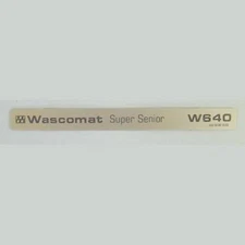 WASCOMAT SUPER SENIOR LAUNDRY MACHINE NAMESTRIP, W640 PART# 260615