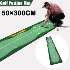 50X300CM Golf Putting Mat Green Indoor Outdoor Golf Practice Mat Mini Training