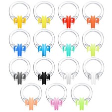 50 Pack Swimming Nose Clip, Multi Color, Silicone, Waterproof, Kids, Adults