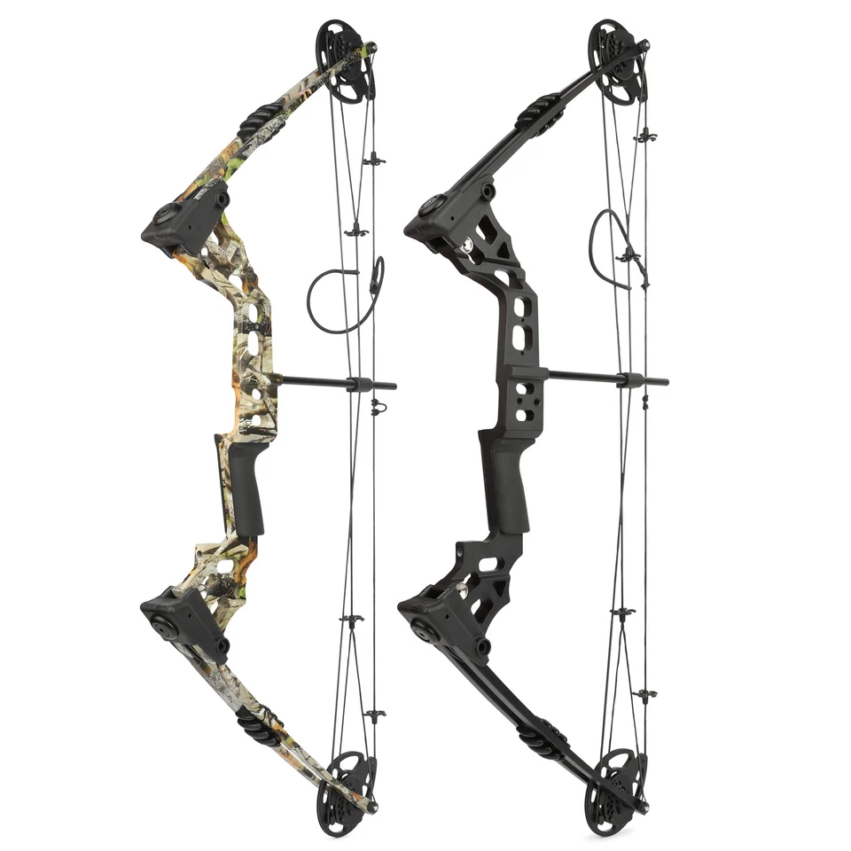 Archery Compound Bow Set 20-70lbs Adjustable Carbon Arrows Shooting RH LH X8 - Image 3 of 4