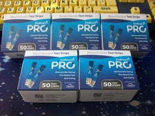 50 EMBRACE PRO GLUCOSE TEST STRIPS, EXP 8-8-2026, GOOD SEALED BOX