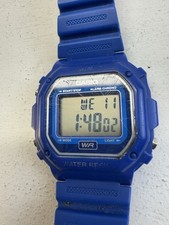 261 Casio F-108WH Blue Digital Watch 3224 Alarm Chrono WR   Working   Preowned
