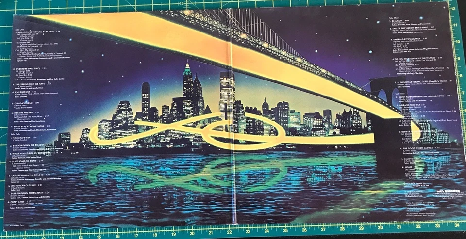 The Wiz Michael Jackson Diana Ross Double Vinyl Soundtrack LP 1978 MCA Records - Image 3 of 4