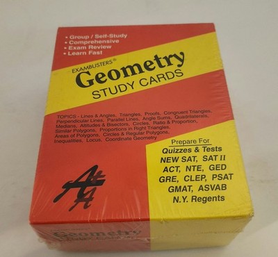 ACE'S GEOMETRY EXAMBUSTERS STUDY CARDS (ACE'S EXAMBUSTERS) By Ace Academics Inc