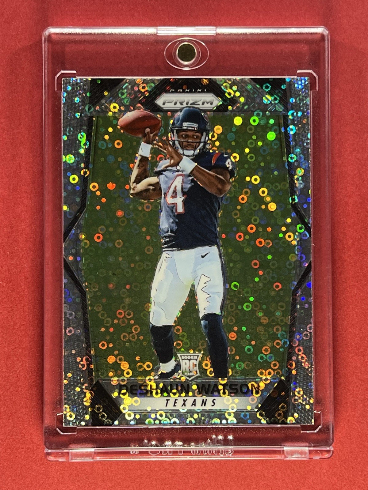 DESHAUN WATSON 2017 Panini Prizm #279 Silver Disco Prizms Rookie RC No Huddle