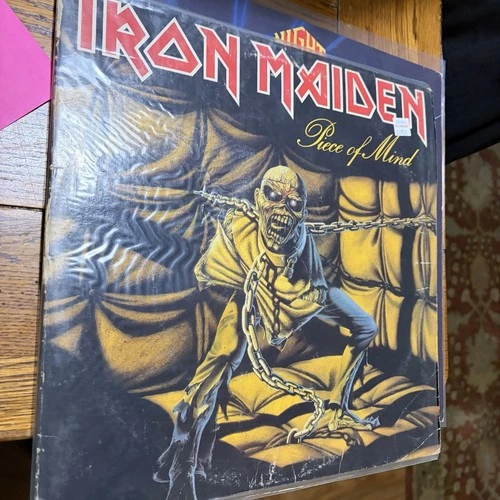 Iron Maiden 'Piece of Mind' 1983 Vinyl Capital  (ST-12274) FIRST PRESS VG+