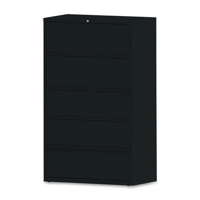 Lorell LLR43517 Receding Lateral File 5 Drawers 42''x18.6''x68.8''