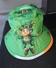 St. Patrick's Day Irish Green Bucket Hat with Shamrock New