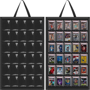4 Pack 15 Wall-ounted Card Display Shelf, Clear Acrylic Stand For Trading, Graded, Greeting, Baseball, Sports Cards & Stickers, Space Saving, Easy Assembly, Fits Psa, Sgc, Bgs,29804090 P 289517542
