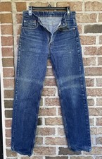 Vintage Levis 505 Straight Leg Jeans Made in USA Red Tag 31x34 (Fits 31x32) Hole