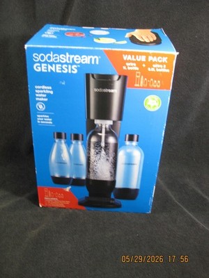 Sodastream Genesis Value Pack Sparkling Water Maker - New Open