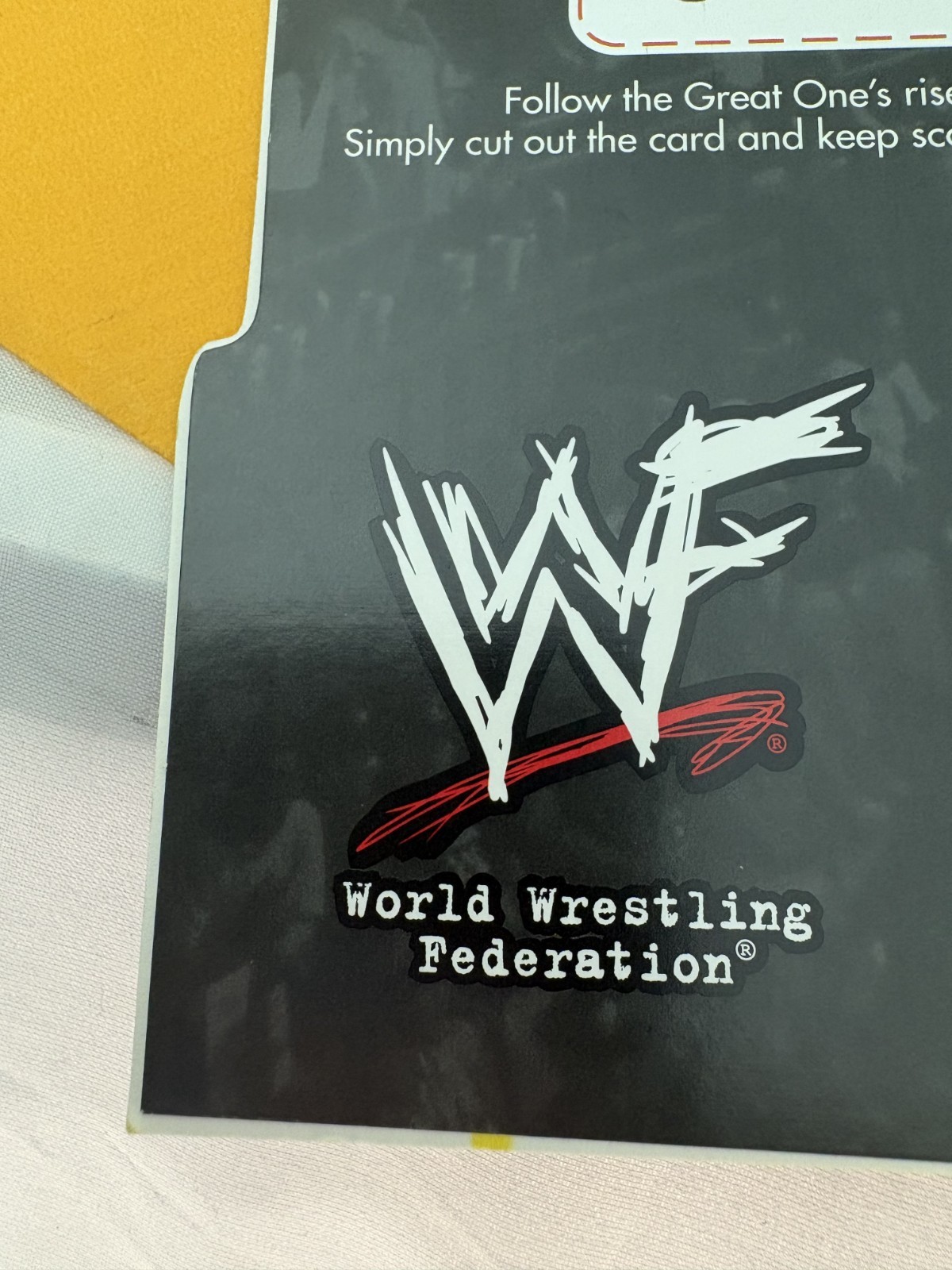 WWF The Rock Dwayne Johnson Birthday Greeting Card & Envelope RARE Vintage 2000  view 8