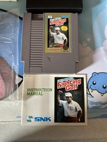 Lee Trevino's Fighting Golf Nintendo Nes Complete CIB Authentic 3 Screw Boxed