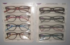 Eight 8 Pair of Women's Fashion Color Reading Glasses 2.00  Brand New