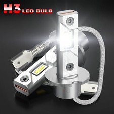 2* H3 LED BULBS WHITE HEADLIGHT for LIGHTS DRIVING CORNERING BULBS
