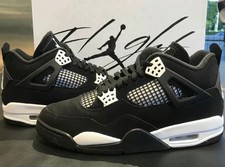 Jordan 4 Retro "White Thunder" Men's Mid Top Basketball Shoes