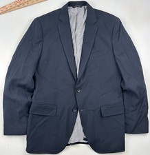 Banana Republic Cerruti Suit Jacket Men 38S Navy Blue Tailored Sport Coat Blazer
