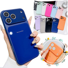 For iPhone 17 16 Pro Max 15 14 13 12 11 Mag Safe Case Tempered Glass Back Cover