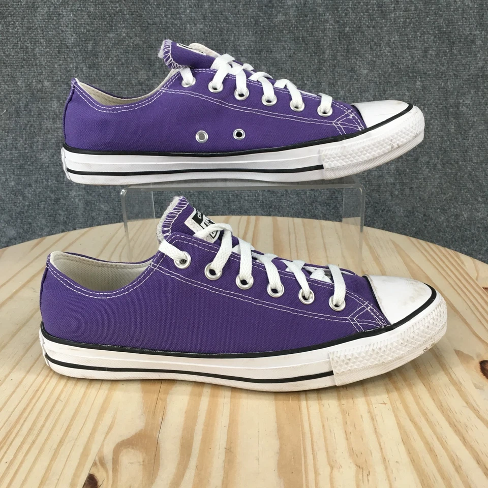 Converse Shoes Mens 8 Womens 10 Chuck Taylor All Star Low Top Sneakers Purple - Image 2 of 4
