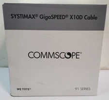 Commscope Systimax GigaSPEED X10D 2091B Cat 6a U/UTP Cable 1000ft Blue 760107201
