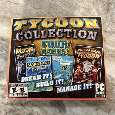 TYCOON COLLECTION 4 PC Games in One Box - Moon, Marine, Ocean, Coffee Shop New