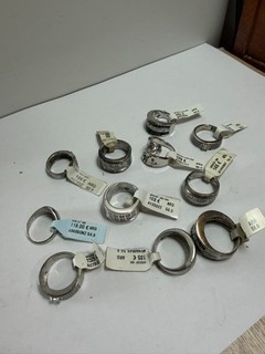 lot de 11 bagues bijoux en argent 925 90 grammes A Fondre Ou A Garder