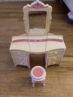 Vintage 1985 Barbie Vanity With Stool