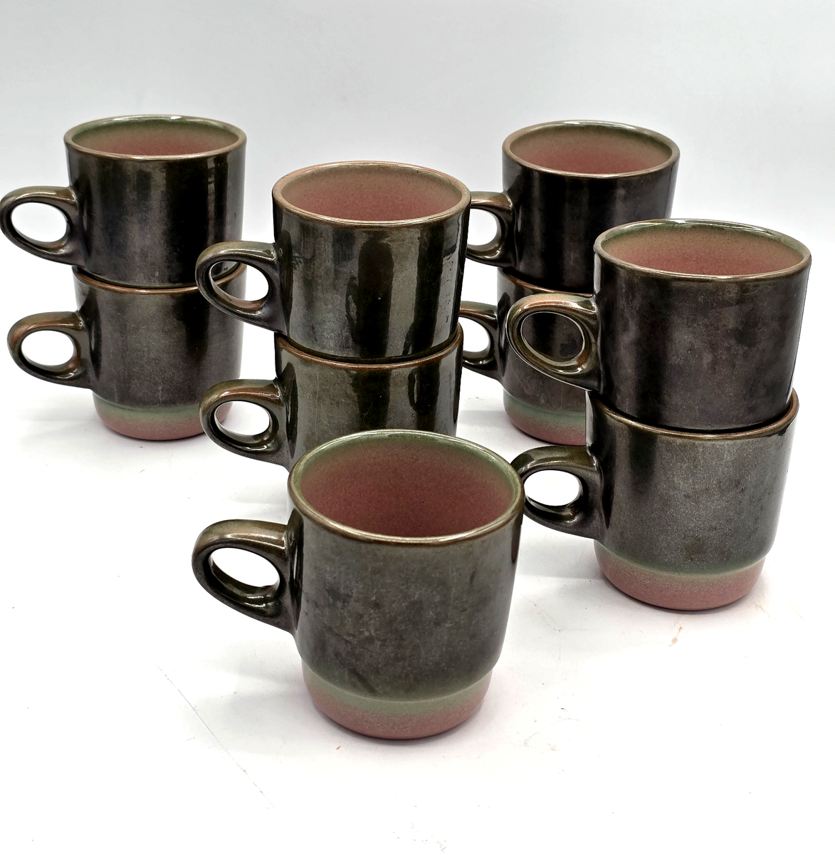 Vintage Heath Ceramics Stacking Mugs #205. Set Of 6 Cups | eBay