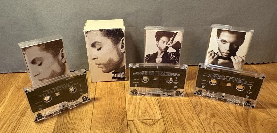 The Hits/The B-Sides Box Set by Prince  3 Cassette 1993 RARE Complete Digalog - Image 4 of 4