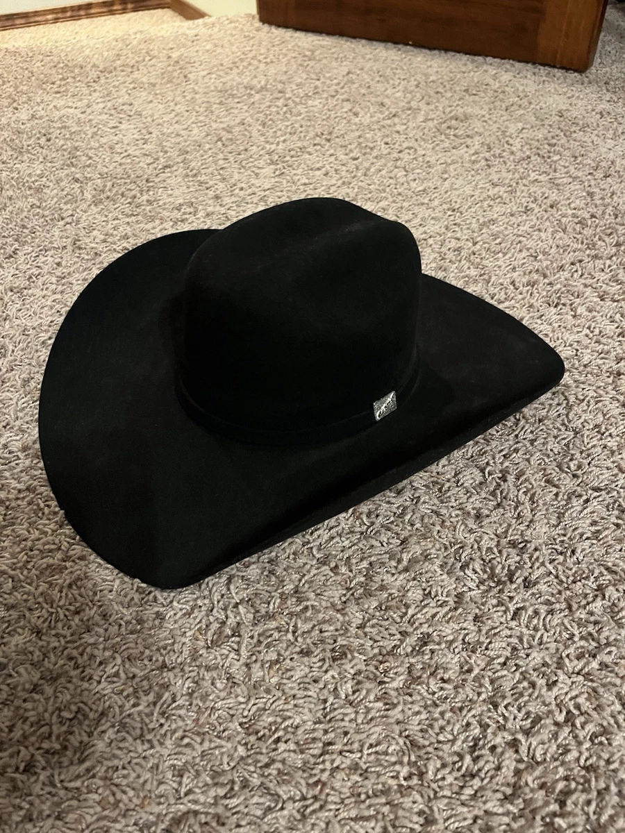 Cowboy Hat Men's Black 7 1/8 Size for sale | eBay