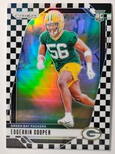 2024 Panini Prizm Rookies Edgerrin Cooper #331 Black White Checkerboard (RC)