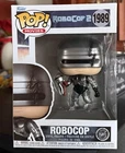 CHASE Funko Pop! Movies: Metallilc ROBOCOP #1989 (Robocop 2) w/Protector IN HAND