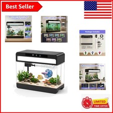 3 Gallon Smart Aquarium Starter Kit with LED Lights  Silent Pump for Betta